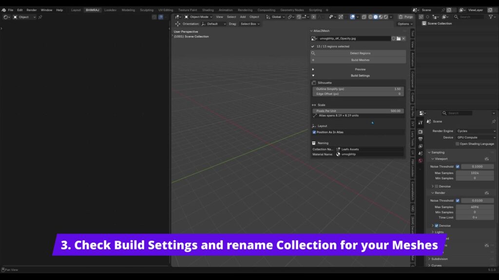 生成前に調整できるBuild Settings