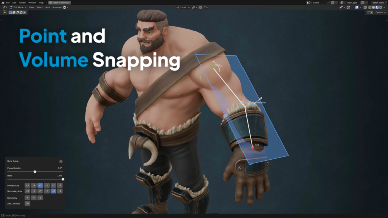 ポイントとボリュームへのスナップ（Point and Volume Snapping）