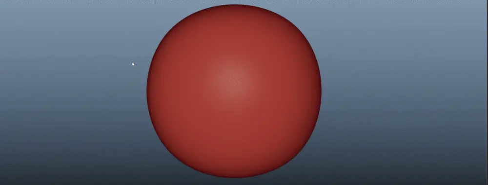 トリムツールでメッシュを切る様子