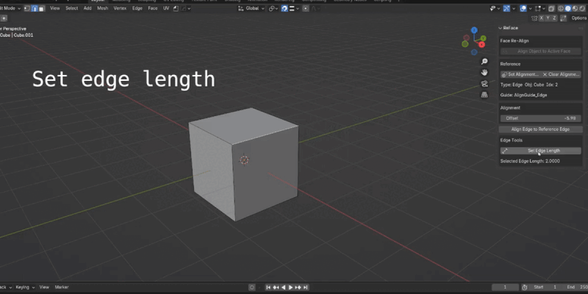 辺の長さを数値で指定（Set edge length）