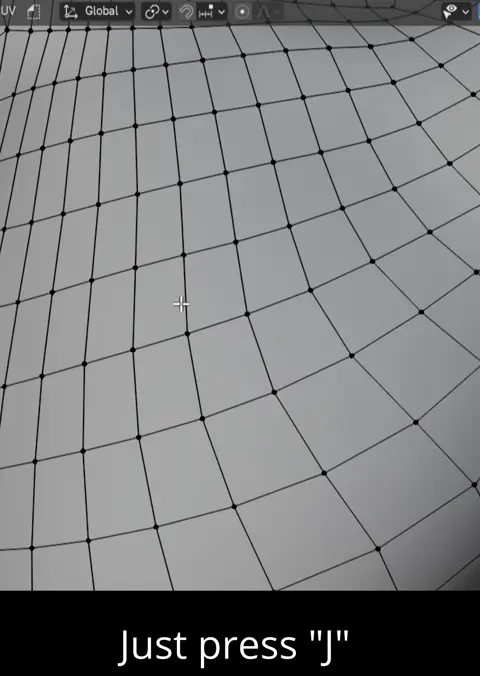 人体のメッシュ上で、Jキーを押して頂点どうしをつなぎ、面を切っていく様子